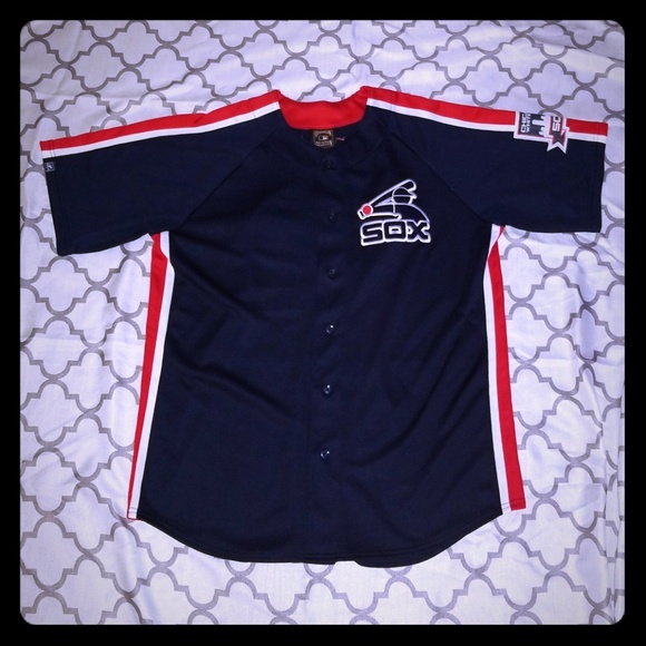 blue white sox jersey